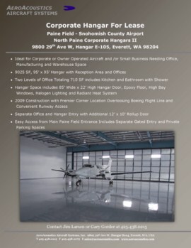 Hangar Brochure with King Air